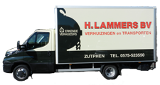 Verhuisbus van Lammers Verhuizingen Zutphen